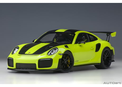 AUTOart 1/18　ポルシェ 911 （991.2） GT2 RS ヴァイザッハ・パッケージ （ライトグリーン／カーボンブラック）　78187