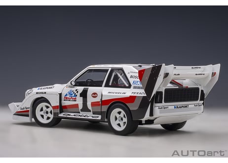 AUTOart 1/18　アウディ スポーツクワトロ S1 1987 #1 （パイクスピーク優勝／ヴァルター・ロール）　88700