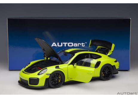 AUTOart 1/18　ポルシェ 911 （991.2） GT2 RS ヴァイザッハ・パッケージ （ライトグリーン／カーボンブラック）　78187