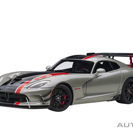 AUTOart 1/18　ダッジ バイパー ACR （メタリック・シルバー／ブラック・ストライプ）　71733
