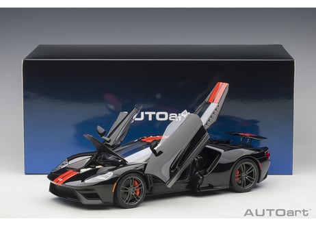AUTOart 1/18　フォード GT 2017 （ブラック／オレンジ・ストライプ）　72945