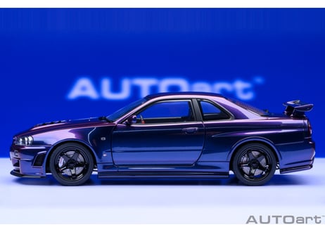 AUTOart 1/18　ニスモ R34 GT-R Z-tune （ミッドナイトパープルⅢ）　77464