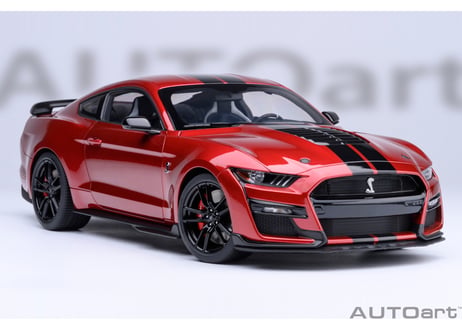 AUTOart 1/18　フォード マスタング シェルビー GT500 （レッド／ブラック・ストライプ）　73098