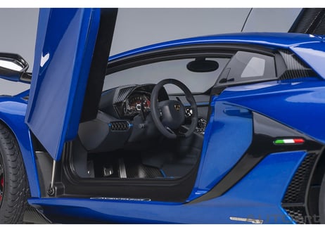 AUTOart 1/18　ランボルギーニ アヴェンタドール SVJ （メタリック・ブルー）　79174