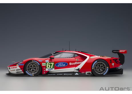 AUTOart 1/18　フォード GT 2019 #67 （ル・マン24時間レース LMGTE Proクラス）（レッド／ホワイト）　81911
