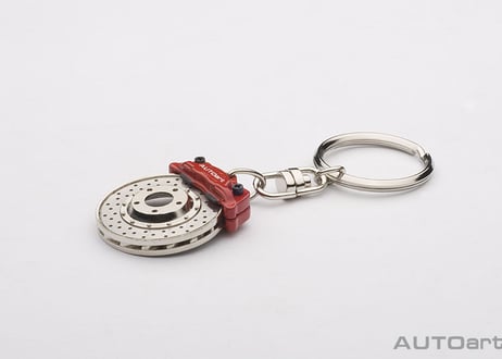AUTOart  ブレーキディスク キーチェーン　エボリューション （レッドキャリパー）　40057