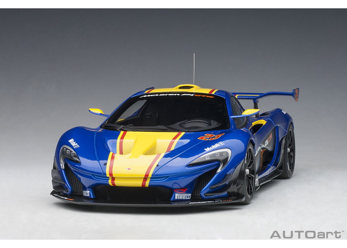 AUTOart 1/18 マクラーレン P1 GTR ブルー/イエロー 81542 自動車