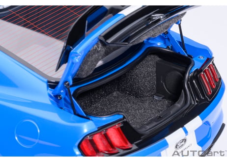 AUTOart 1/18　フォード マスタング シェルビー GT500 （ブルー／ホワイト・ストライプ）　73094