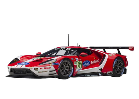 AUTOart 1/18　フォード GT 2019 #67 （ル・マン24時間レース LMGTE Proクラス）（レッド／ホワイト）　81911