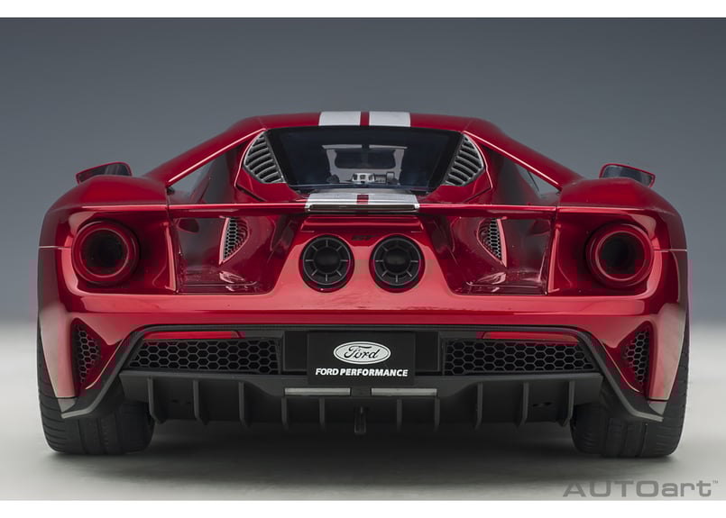 フォードGT 1/12 ダイキャスト AUTOart 1/12 フォード GT 2017 （メタリック・レッド／シルバー