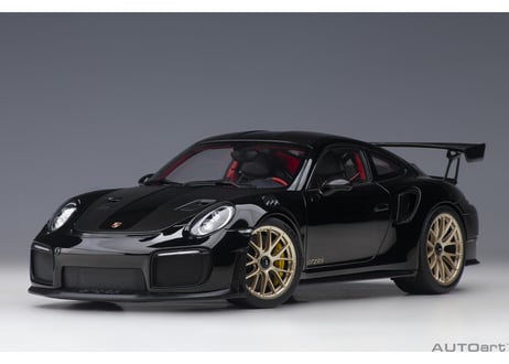 AUTOart 1/18　ポルシェ 911 （991.2） GT2 RS ヴァイザッハ・パッケージ （ブラック／カーボンブラック）　78186