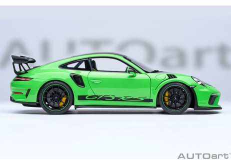 AUTOart 1/18　ポルシェ 911 （991.2） GT3 RS ヴァイザッハ・パッケージ （グリーン／カーボンブラック）　78179