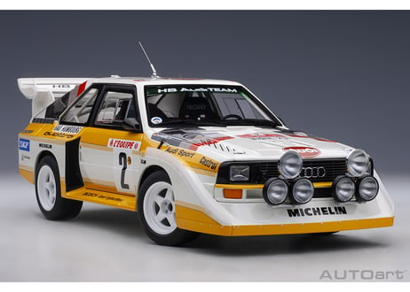 AUTOart 1/18　アウディ スポーツクワトロ S1 WRC 1986 #2 （ロール／ガイストドルファー） モンテカルロ・ラリー　88601