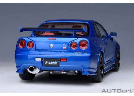 AUTOart 1/18　ニスモ R34 GT-R Z-tune （ベイサイドブルー） 77462