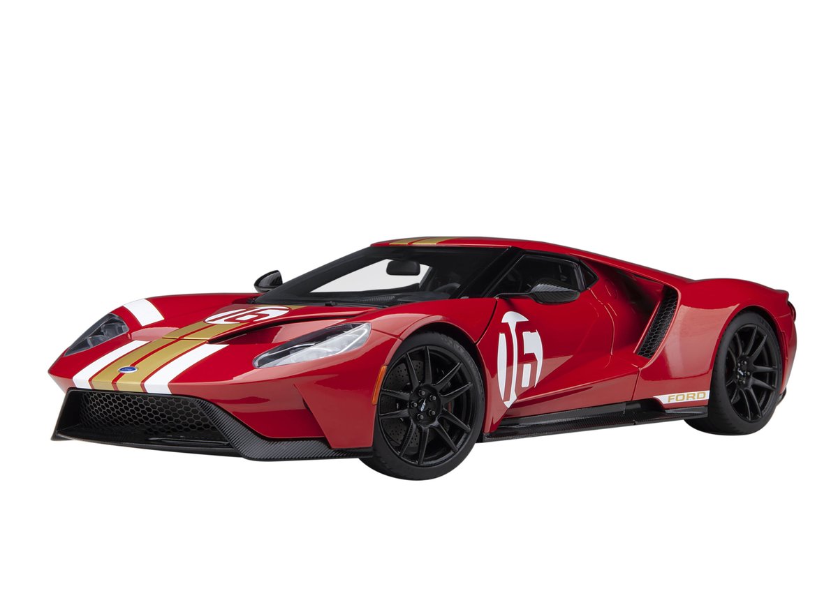 本日限定値下げ　オートアート社製　1／１８　フォード GT ミニカー AUTOart 1/18 フォード GT アラン・マン ヘリテージ