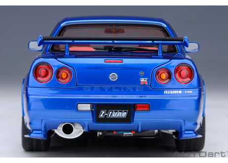 AUTOart 1/18　ニスモ R34 GT-R Z-tune （ベイサイドブルー） 77462
