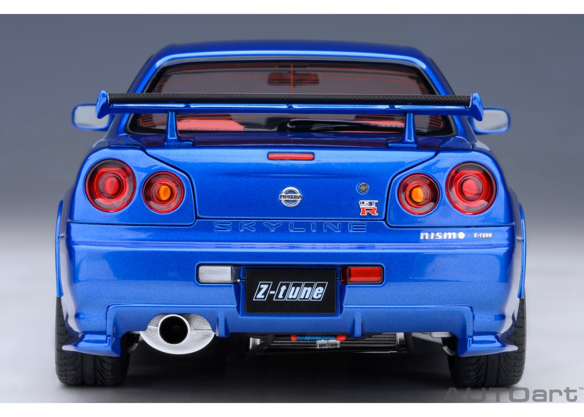 AUTOart 1/18 ニスモ R34 GT-R Z-tune （ベイサイドブルー） 774