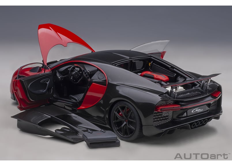 1/18 ブガッティ シロン スポーツ 2019 (レッド/カーボン 1/18 ブガッティ シロン スポーツ 2019 (レッド/カーボン
