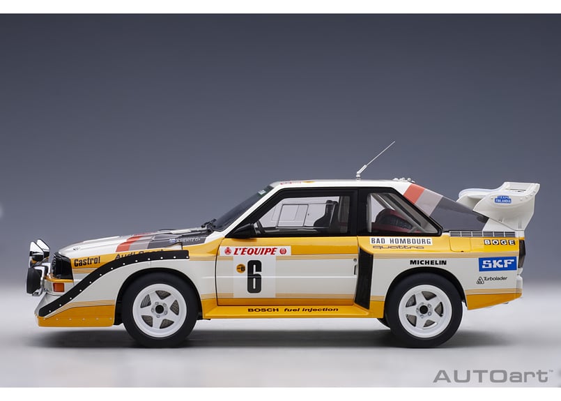 AUTOart 1/18 アウディ スポーツクワトロ S1 WRC 1986 #6 （ミッコラ