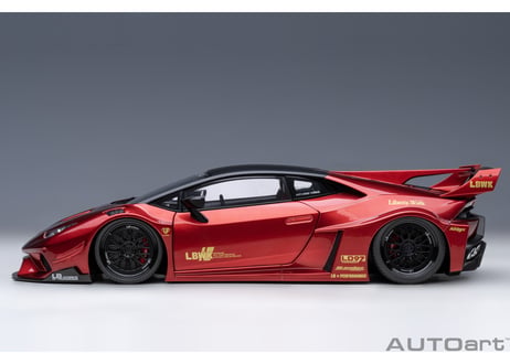 AUTOart 1/18　 リバティーウォーク LB‐シルエット ワークス ランボルギーニ ウラカン GT （ハイパー・レッド）　79126