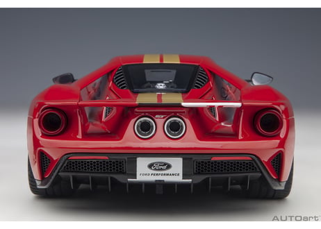 AUTOart 1/18　フォード GT アラン・マン ヘリテージ エディション （レッド／ゴールド・ストライプ）　72927