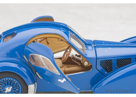 AUTOart 1/43　ブガッティ タイプ57SC アトランティック 1938 （ブルー／ワイヤースポークホイール）　50947