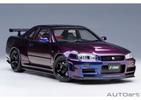 AUTOart 1/18　ニスモ R34 GT-R Z-tune （ミッドナイトパープルⅢ）　77464