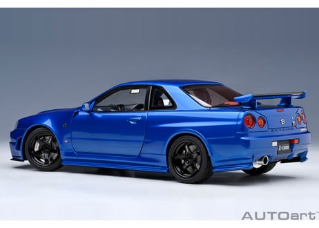 AUTOart 1/18　ニスモ R34 GT-R Z-tune （ベイサイドブルー） 77462