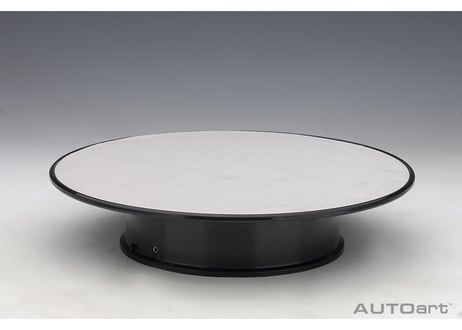 AUTOart　ロータリー ディスプレイ スタンド ・ ミディアム 直径25.5cm （シルバー）　98015