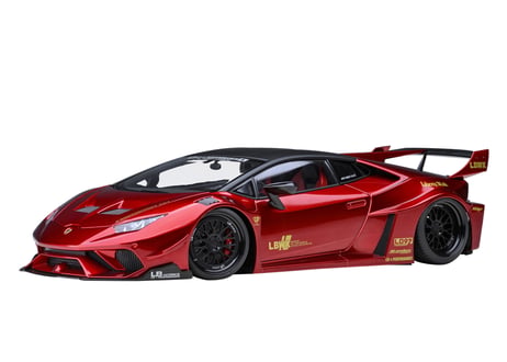 AUTOart 1/18　 リバティーウォーク LB‐シルエット ワークス ランボルギーニ ウラカン GT （ハイパー・レッド）　79126