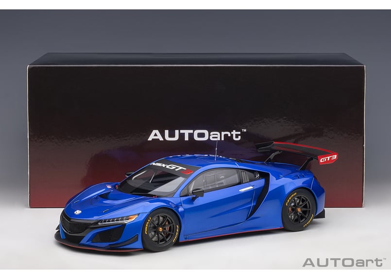 AUTOart 1/18 ホンダ NSX GT3 2018 （ハイパー・ブルー）＊開閉無 81...