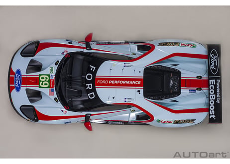 AUTOart 1/18　フォード GT 2019 #69 （ル・マン24時間レース LMGTE Proクラス）（ライトブルー／レッド）　81913