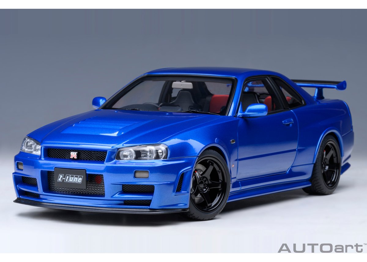 AUTOart 1/18 ニスモ R34 GT-R Z-tune （ベイサイドブルー） 774