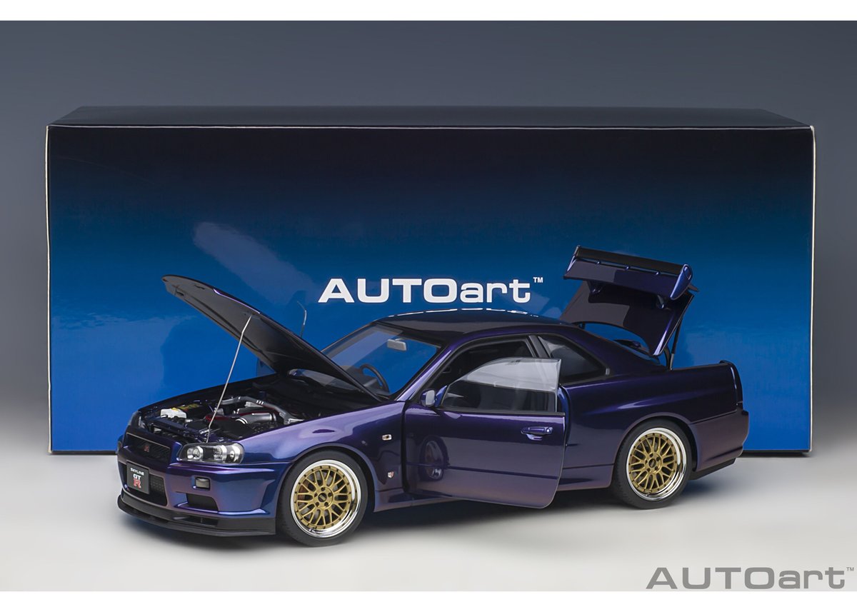 AUTOart 1/18 NISSAN SKYlyne  R34JGTC