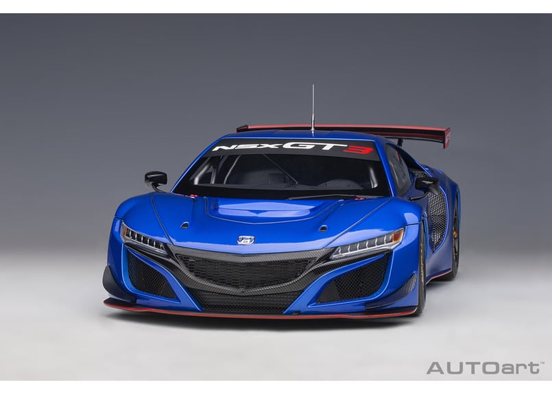 AUTOart 1/18 ホンダ NSX GT3 2018 (ハイパー・ブルー)*開閉 AUTOart 1/18 ホンダ NSX GT3 2018 (ハイパー・ブルー)*開閉