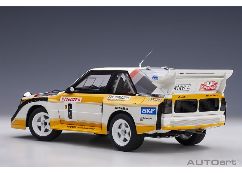 AUTOart 1/18 アウディ スポーツクワトロ S1 WRC 1986 #6 （ミッコラ...