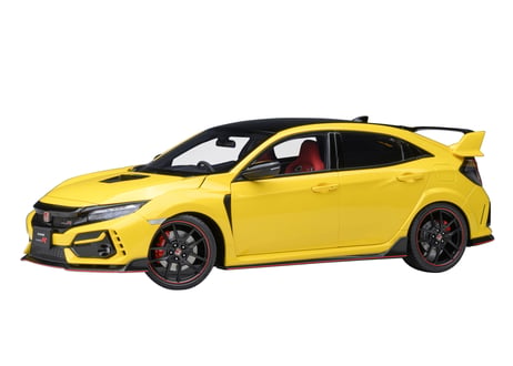 AUTOart 1/18　ホンダ シビック タイプR （FK8） リミテッド エディション （サンライトイエローⅡ）　73225