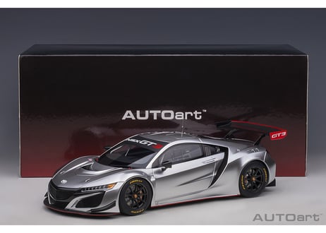 AUTOart 1/18　ホンダ NSX GT3 2018 （ハイパー・シルバー）＊開閉無　81897