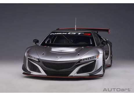 AUTOart 1/18　ホンダ NSX GT3 2018 （ハイパー・シルバー）＊開閉無　81897