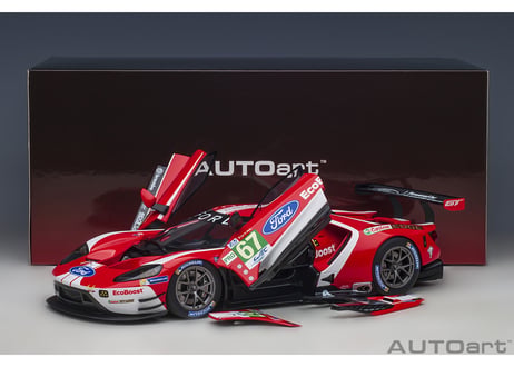 AUTOart 1/18　フォード GT 2019 #67 （ル・マン24時間レース LMGTE Proクラス）（レッド／ホワイト）　81911
