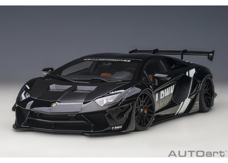 AUTOart 1/18　リバティーウォーク LB-WORKS ランボルギーニ アヴェンタドール リミテッドエディション （ブラック＜LBWK＞／カーボンブラック・ボンネット）　79244