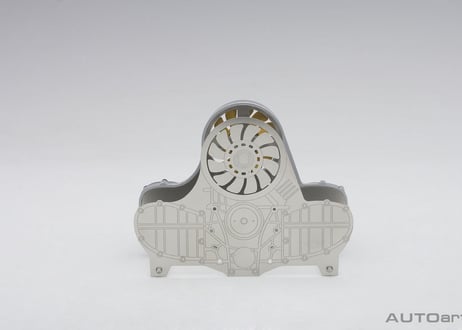 AUTOart  空冷エンジン レターホルダー （イエロー）　45576