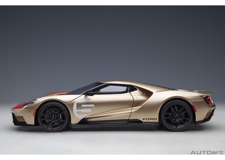 AUTOart 1/18　フォード GT ホルマン・ムーディ ヘリテージ エディション （ゴールド／レッド）　72928