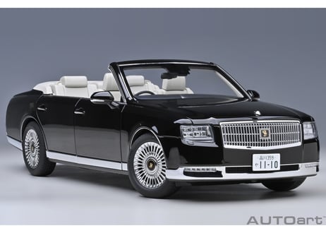 AUTOart 1/18　トヨタ センチュリー オープンカー （神威 ＜かむい＞　エターナルブラック）　79531