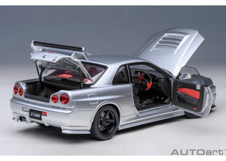 AUTOart 1/18　ニスモ R34 GT-R Z-tune （Z-tune シルバー）　77461