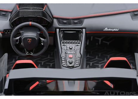 AUTOart 1/18　 ランボルギーニ アヴェンタドール SVJ （マット・ブラック）　79219