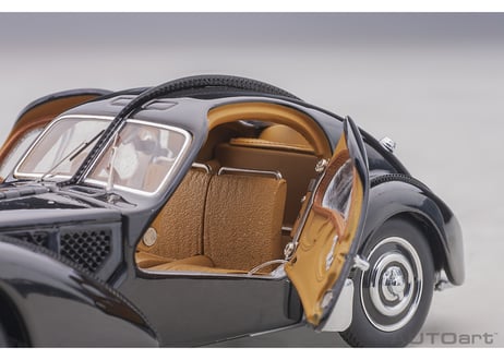 AUTOart 1/43　ブガッティ タイプ57SC アトランティック 1938 （ブラック／ディスクホイール）　50946