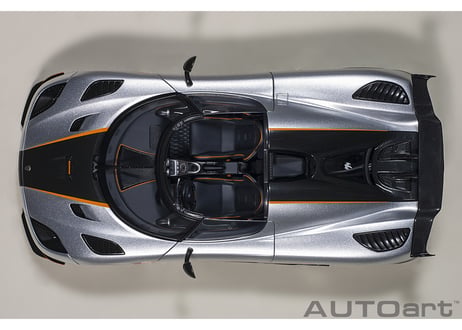 AUTOart 1/18　ケーニグセグ アゲーラ RS （メタリック・シルバー／カーボンブラック）　79024