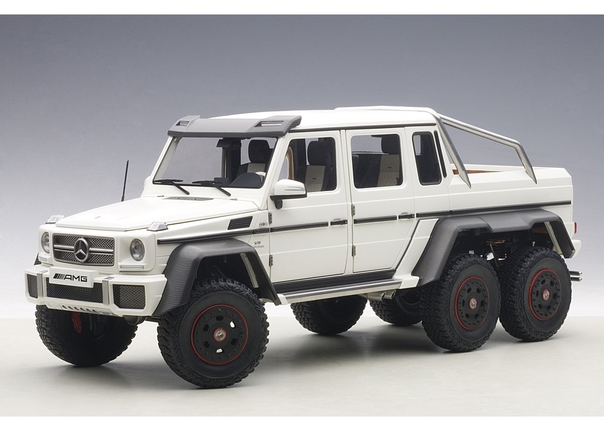 1/22 メルセデスAMG G63 6×6 ホワイト