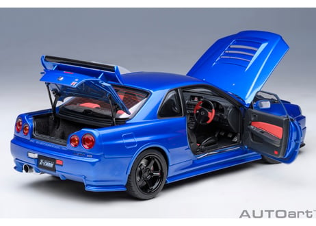 AUTOart 1/18　ニスモ R34 GT-R Z-tune （ベイサイドブルー） 77462